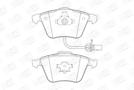 Колодки тормозные дисковые передние AUDI A4, A6 - CHAMPION 573196CH