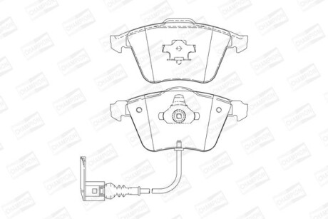 Колодки гальмівні дискові - (1K0698151B) CHAMPION 573197CH