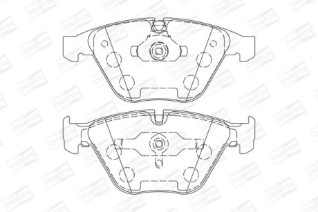 Колодки гальмівні дискові - CHAMPION 573210CH