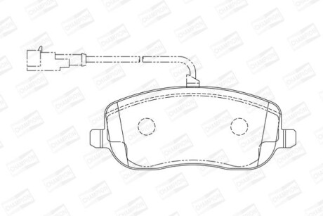 Колодки гальмівні дискові - (425220, 77363627, 9949552) CHAMPION 573217CH