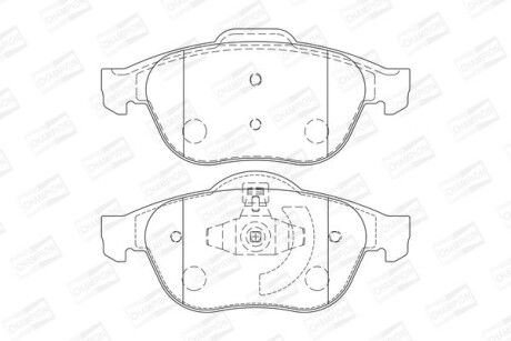 Колодки гальмівні дискові - CHAMPION 573245CH