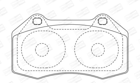 Ford гальмівні колодки передн.focus,transit,tourneo 1,8 /16v 02- - (7701208218) CHAMPION 573253CH