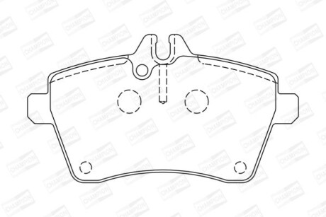 Гальмівні колодки передні Mercedes A-Class (W169), B-Class (W245) (2004->) - CHAMPION 573265CH