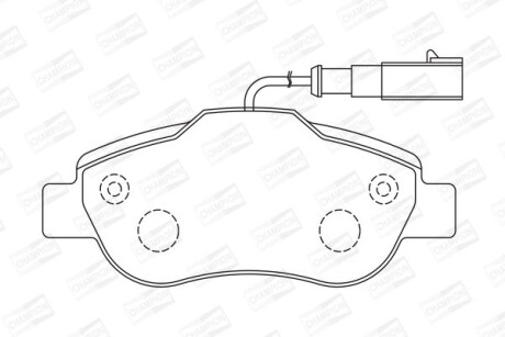 Колодки гальмівні дискові - (1559697, 1736937, 1731171) CHAMPION 573266CH