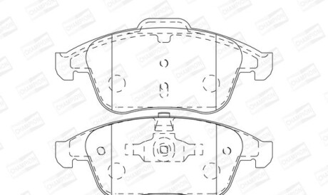 Renault тормозные колодки передн.laguna 08- - CHAMPION 573273CH