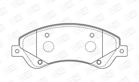 Гальмівні колодки до дисків - CHAMPION 573276CH