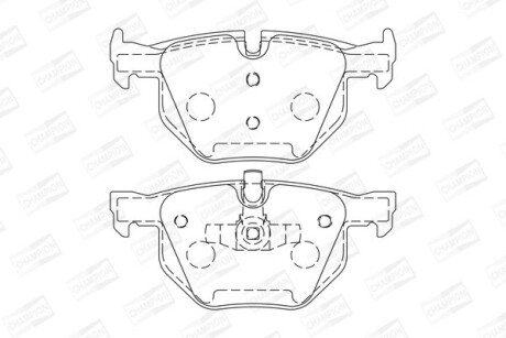 Колодки гальмівні дискові - (34216775678, 34216791938, 34216769105) CHAMPION 573285CH
