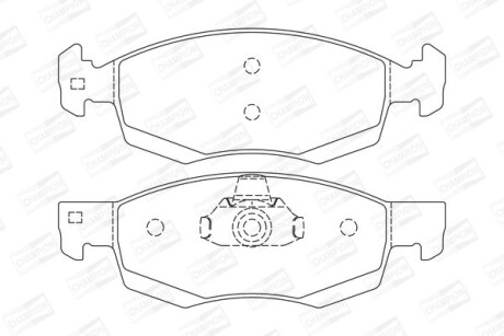 Колодки гальмівні дискові - CHAMPION 573295CH