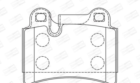 Vw тормозные колодки задн.touareg 02- (сист.brembo) - CHAMPION 573297CH