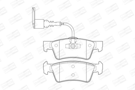 Гальмівні колодки до дисків - (7L6698451C) CHAMPION 573303CH