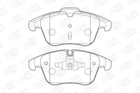 Колодки гальмівні дискові - (1610103780, 425438, 4254A7) CHAMPION 573311CH