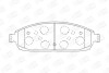 Колодки тормозные дисковые передние Jeep Grand Cherokee (III,IV) CHAM - ((05080868AA, 05080868AC, 5080868AA, 5080868AB, 5080868AC)) CHAMPION 573340CH (фото 1)