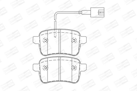 Alfa romeo к-т задніх гальм. колодок giulietta 1,4-1,6 10- - ((77365357)) CHAMPION 573349CH