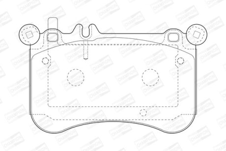 Колодки гальмівні дискові - CHAMPION 573356CH