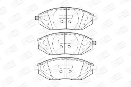 Колодки гальмівні дискові - CHAMPION 573385CH