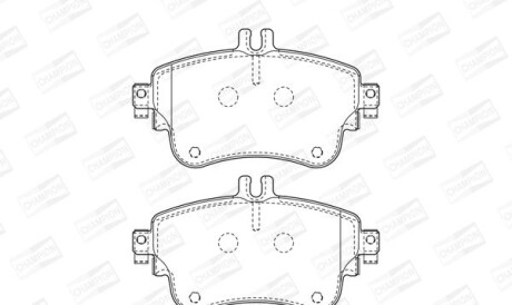 Db тормозн.колодки передн.a-class w176,b-class w242,246 11- - CHAMPION 573402CH