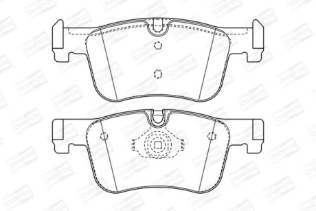 Колодки гальмівні дискові передні BMW 1 (F20) - (34116874331, 34116850568, 34106884243) CHAMPION 573419CH