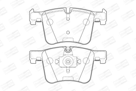 Колодки тормозные дисковые передние BMW X3 20dx, 20ix, 28ix, bis 10/2011/ X3 35ix (F25) (11-) - CHAMPION 573432CH