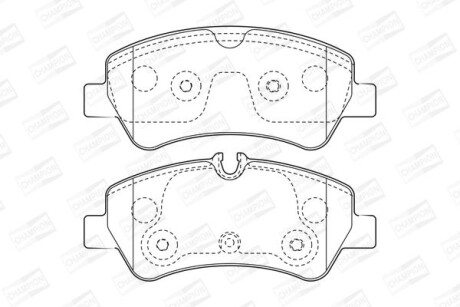 Колодки гальмівні дискові - CHAMPION 573434CH