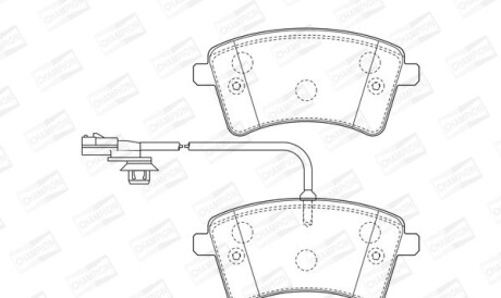 Renault тормозные колодки передн.kangoo 08- - CHAMPION 573436CH