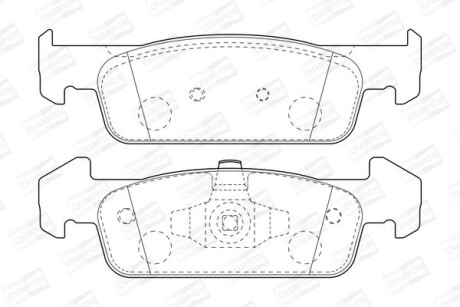 Колодки гальмівні дискові - CHAMPION 573441CH
