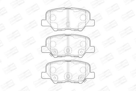 Колодки гальмівні дискові - CHAMPION 573442CH