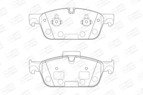 Колодки гальмівні дискові - (a0074207920, 0074207920) CHAMPION 573448CH