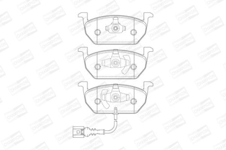 Колодки гальмівні дискові передні SEAT LEON (5F1) - CHAMPION 573606CH