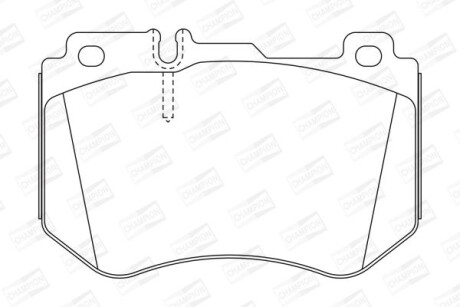 Колодки гальмівні дискові - CHAMPION 573607CH