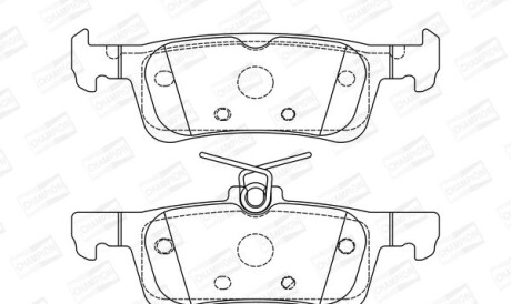 Peugeot тормозные колодки задн.308 13- - CHAMPION 573613CH