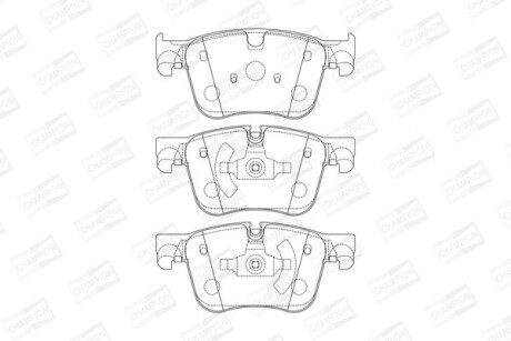 Колодки тормозные дисковые передние Citroen BERLINGO (ER_, EC_) 18-, C4 Picasso II 13- - (su001b3587, su001a8883, 95525370) CHAMPION 573621CH