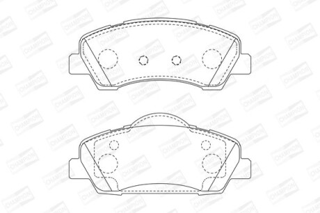 Колодки гальмівні дискові - (1608691380, 1619790580, 1647863480) CHAMPION 573630CH