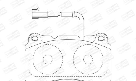 Alfa romeo тормозные колодки перед. 147, 156, 159 - (0000077363545, 0000071765647, 77364265) CHAMPION 573637CH