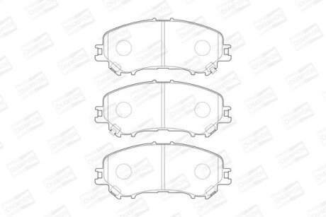 Колодки гальмівні дискові - CHAMPION 573659CH