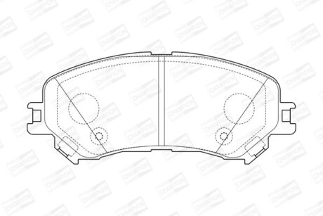 Колодки гальмівні дискові - (410606808R, 410606124R) CHAMPION 573673CH