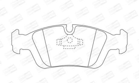 Bmw тормозные колодки передние e36 90- - CHAMPION 573710CH