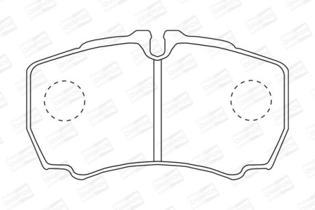 Колодки гальмівні дискові - CHAMPION 573721CH