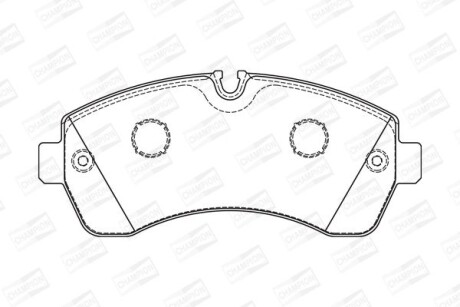 Колодки гальмівні дискові - CHAMPION 573726CH