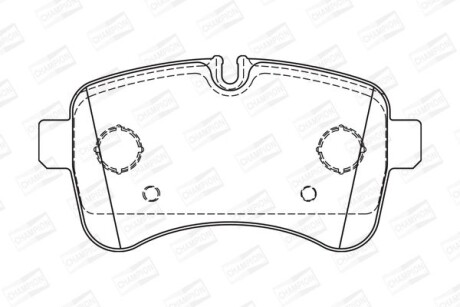 Колодки гальмівні дискові - CHAMPION 573740CH