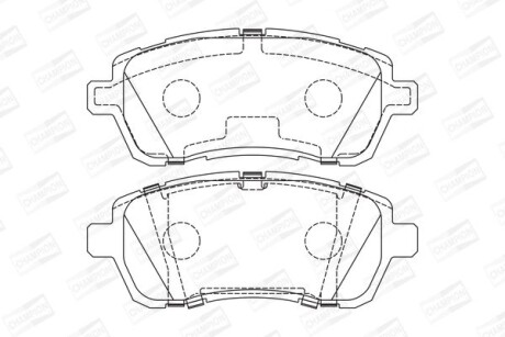 Колодки гальмівні дискові передні FORD Fiesta VI - CHAMPION 573747CH