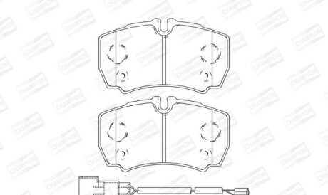 Ford тормозные колодки задн.transin 06- - CHAMPION 573749CH