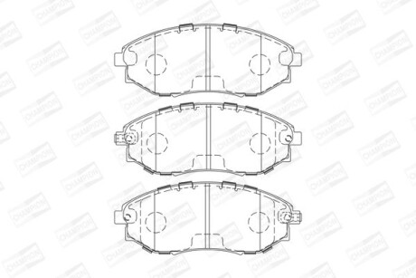 Колодки гальмівні дискові - (96496765, 96475026, 96475027) CHAMPION 573751CH