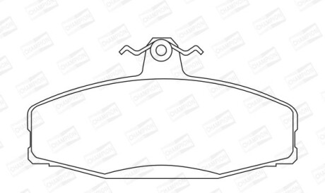 Vw тормозные колодки передн.felicia,favoritcaddy 1.6/1.9d 96-00 - (004532247A, 115430261, 115430284) CHAMPION 573778CH