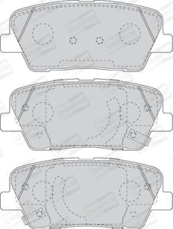 Колодки гальмівні дискові - (58302J5A25) CHAMPION 573823CH