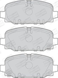 Колодки гальмівні дискові - (k68353597AA) CHAMPION 573824CH (фото 1)