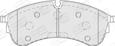 Комплект гальмівних накладок, дискове гальмо - (2N0698151A) CHAMPION 573844CH