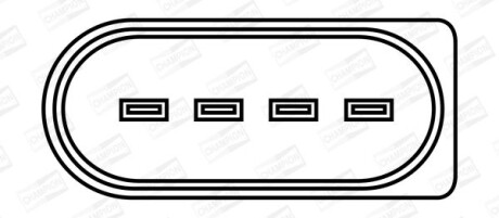 Котушка запалювання - (077905115AB, 077905115B, 077905115C) CHAMPION BAEA061E