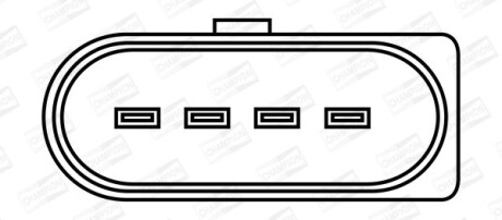 Котушка запалювання - (022905100A, 022905100D, 022905100G) CHAMPION BAEA063E