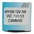 Автолампа WY5W W2,1x9,5d 5 W оранжевая - CHAMPION CBM64S (фото 3)