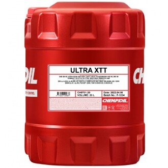 Моторное масло Ultra XTT 5W-40, 20 л - CHEMPIOIL CH970120 (фото 1)